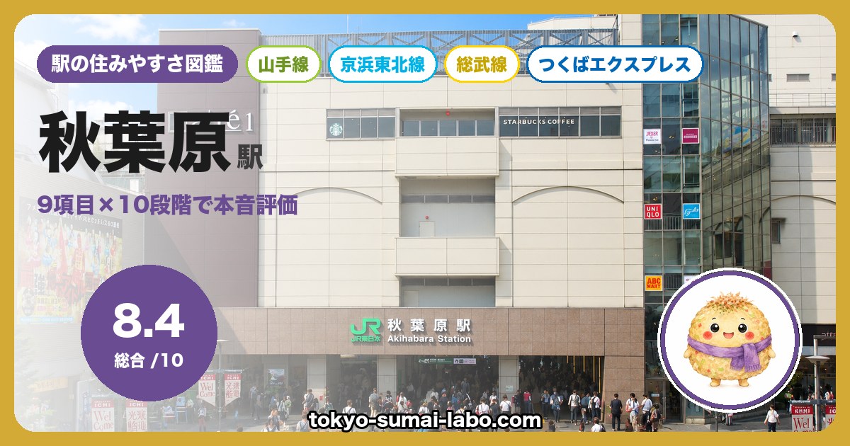 秋葉原駅の住みやすさアイキャッチ