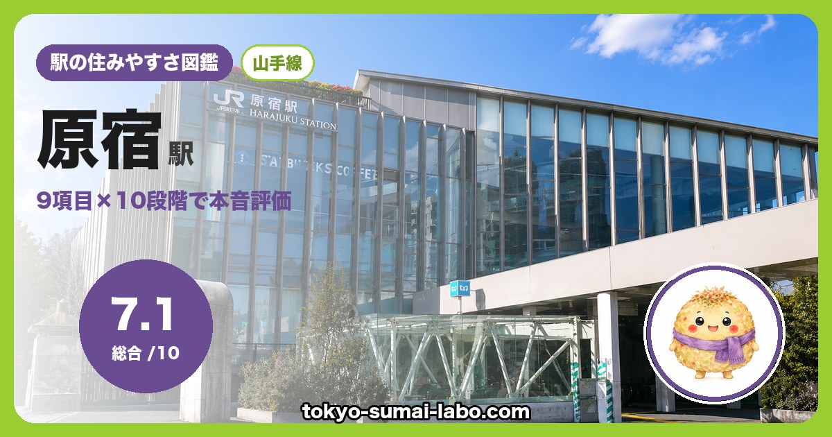 原宿駅の住みやすさアイキャッチ