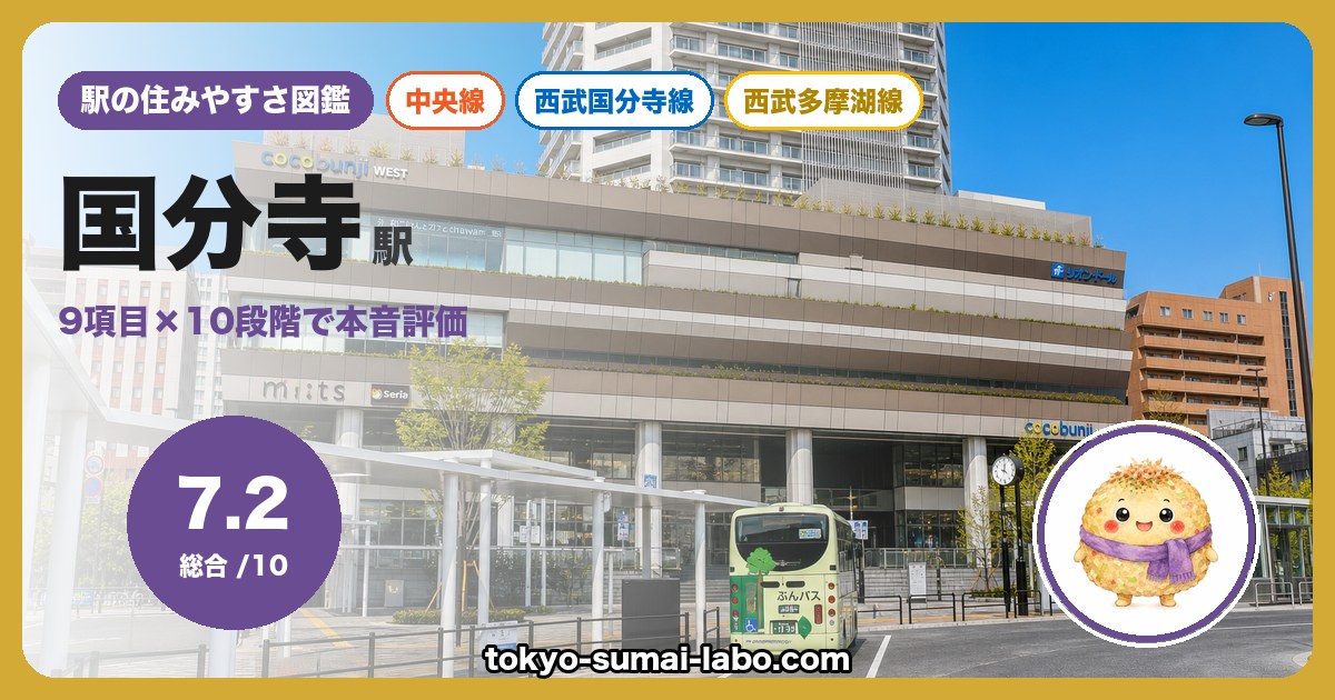 国分寺駅の住みやすさアイキャッチ