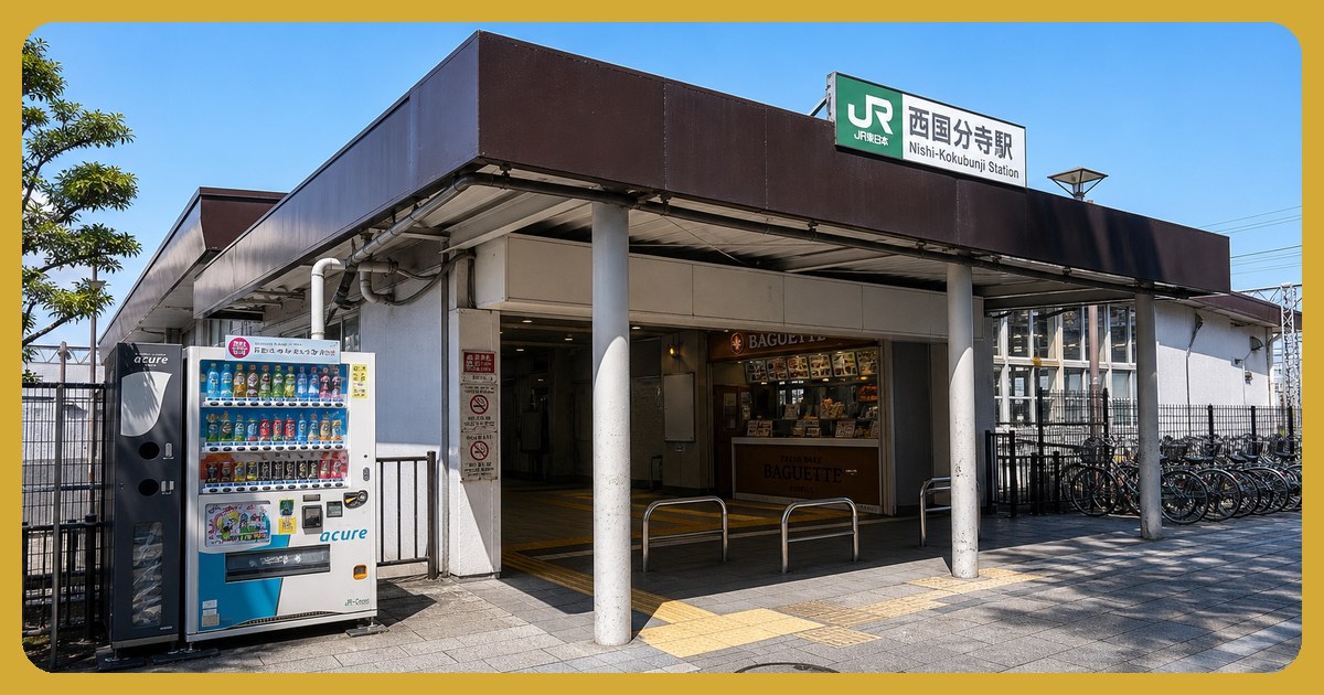 西国分寺駅の駅前風景