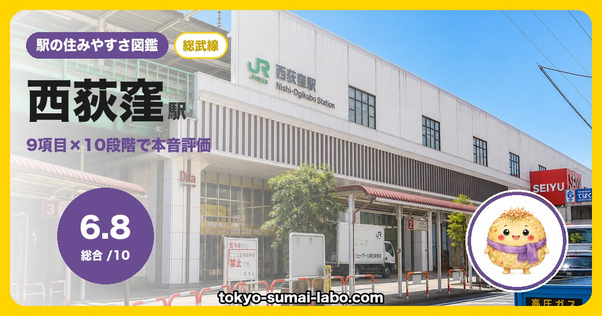 西荻窪駅の住みやすさアイキャッチ