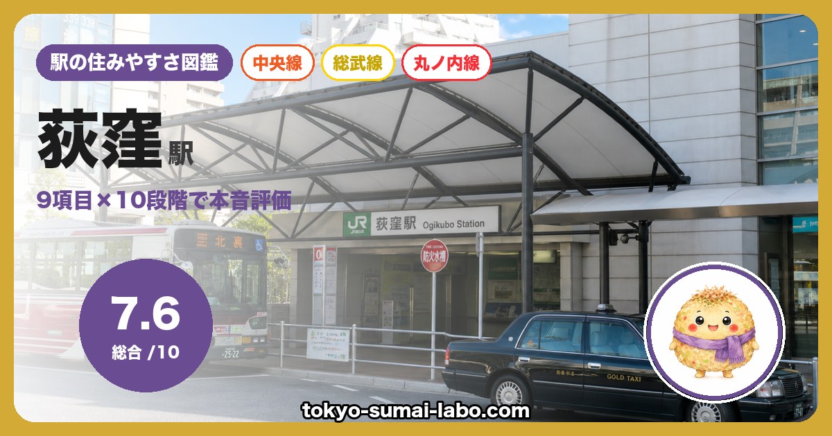 荻窪駅の住みやすさアイキャッチ