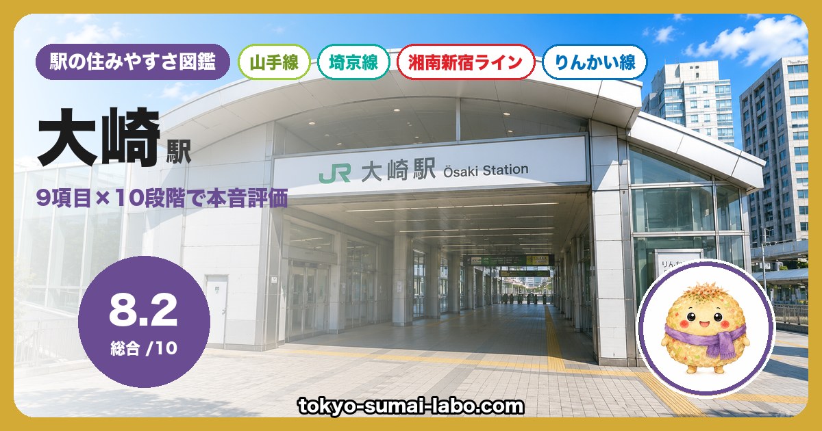 大崎駅の住みやすさアイキャッチ