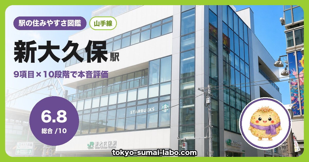 新大久保駅の住みやすさアイキャッチ