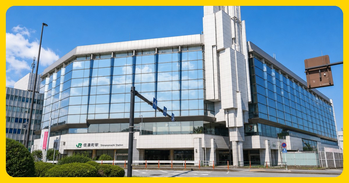 信濃町駅の駅前風景