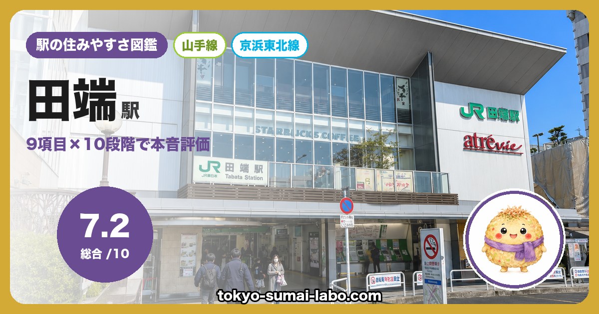 田端駅の住みやすさアイキャッチ