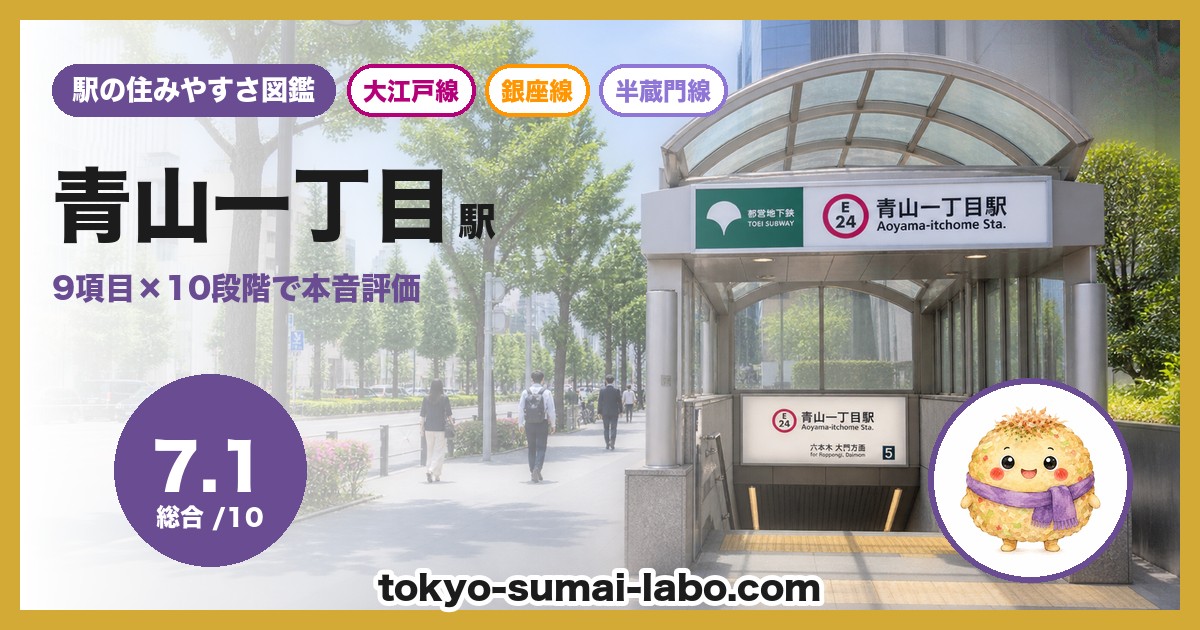 青山一丁目駅の住みやすさアイキャッチ