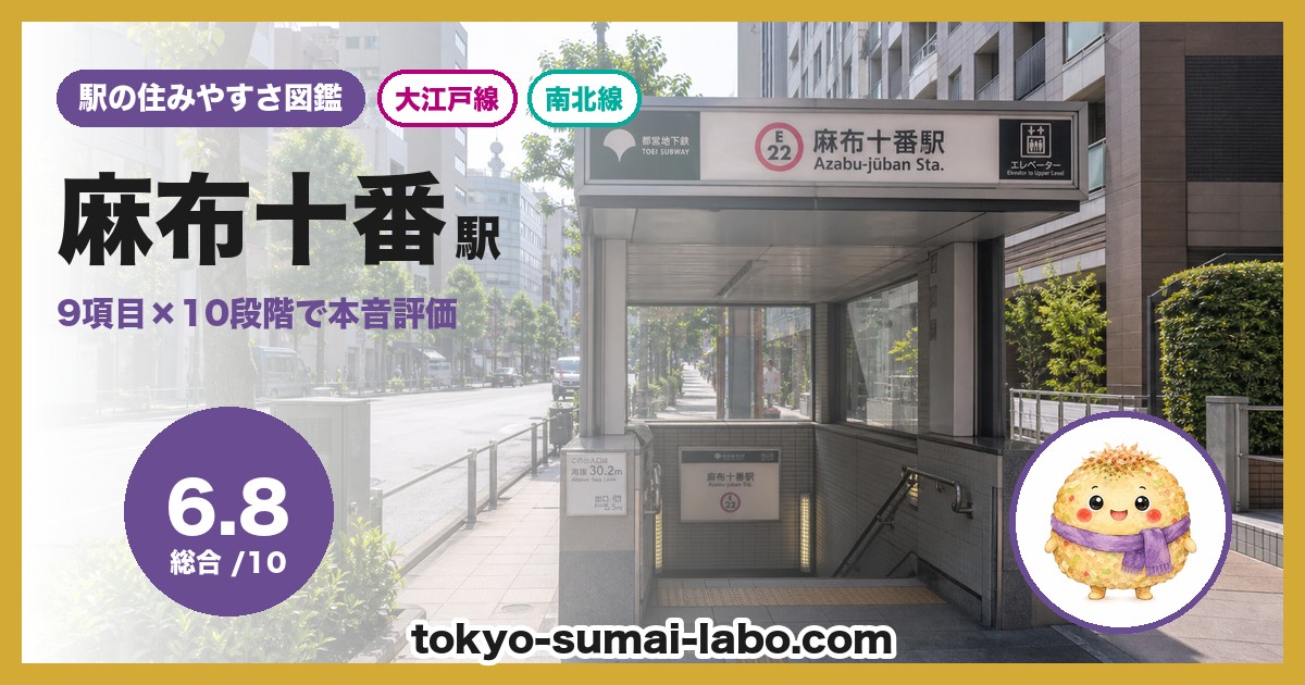 麻布十番駅の住みやすさアイキャッチ