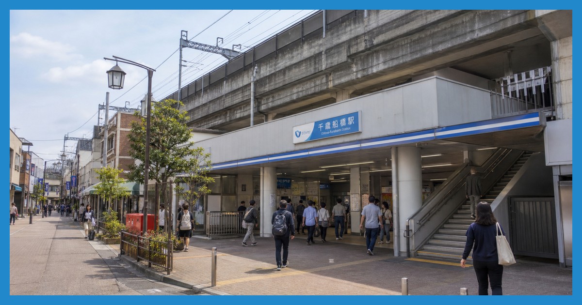 千歳船橋駅の駅前風景