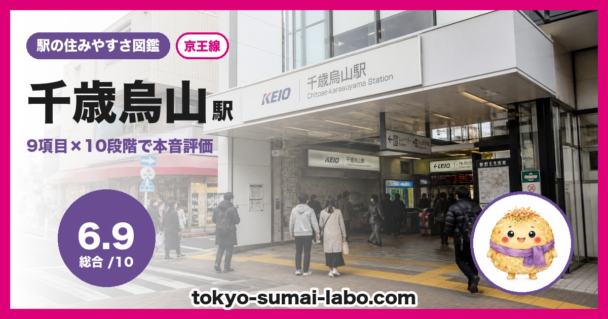 千歳烏山駅の住みやすさアイキャッチ