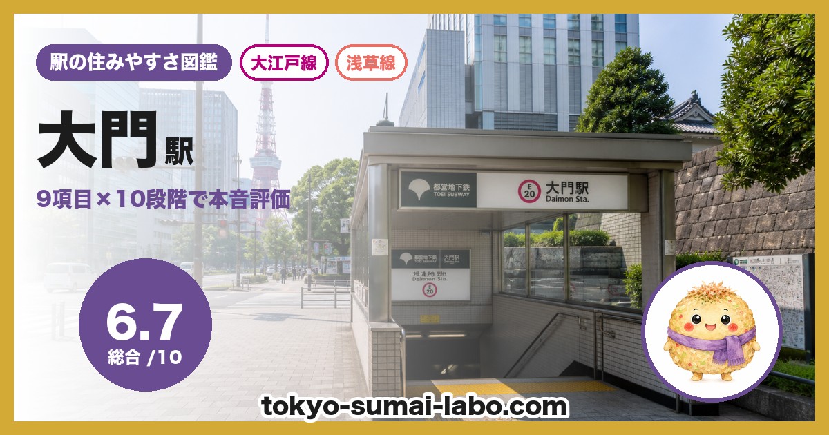 大門駅の住みやすさアイキャッチ