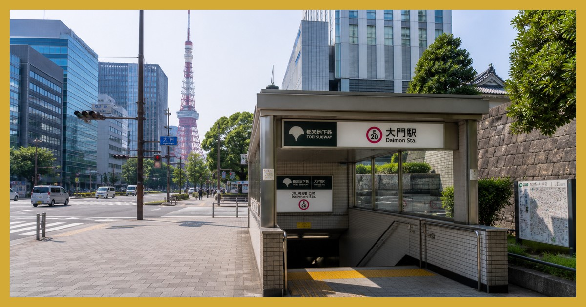 大門駅の駅前風景