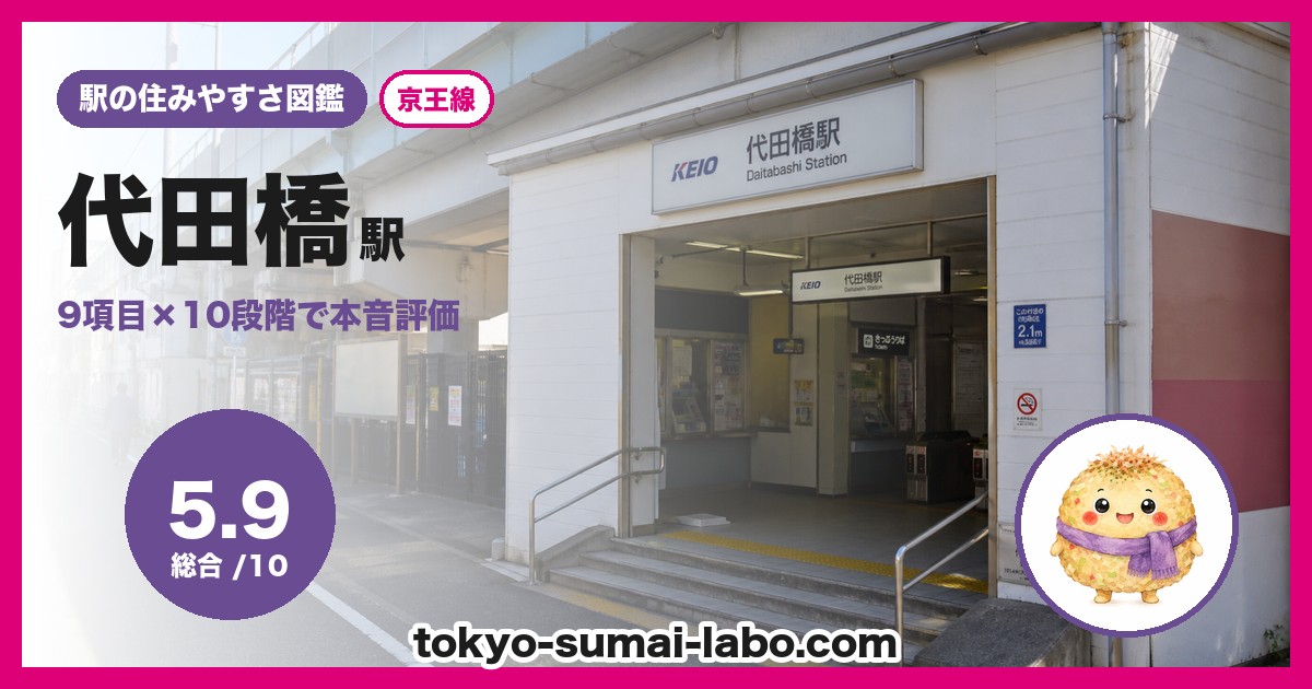 代田橋駅の住みやすさアイキャッチ