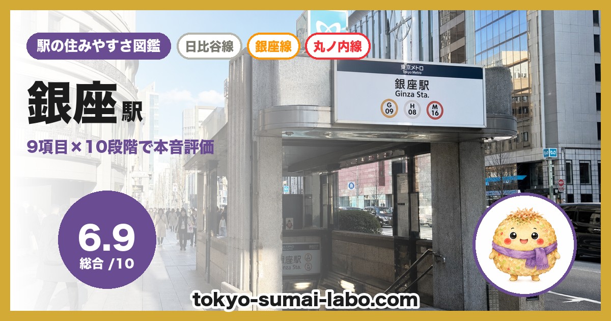 銀座駅の住みやすさアイキャッチ