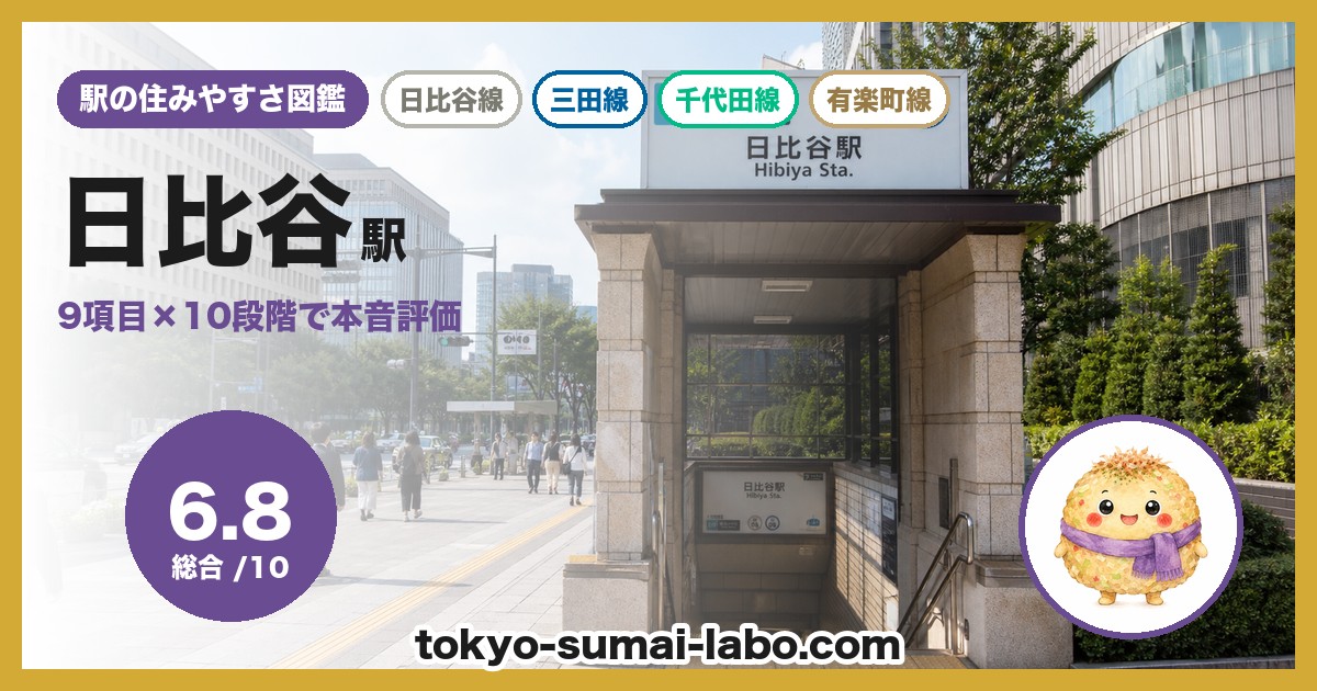 日比谷駅の住みやすさアイキャッチ