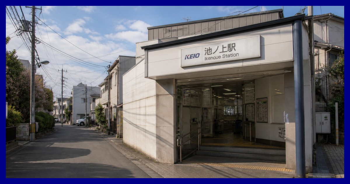 池ノ上駅の駅前風景