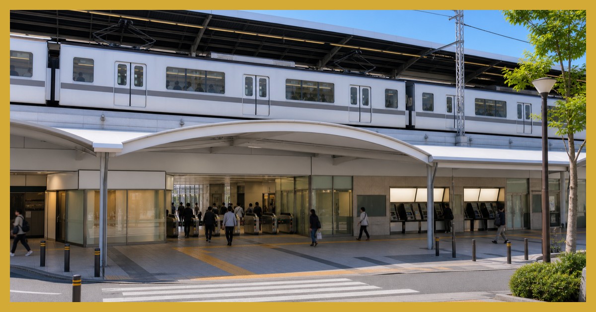 自由が丘駅の駅前風景