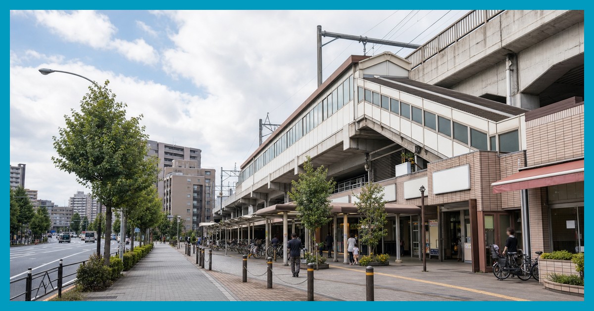 葛西駅の駅前風景