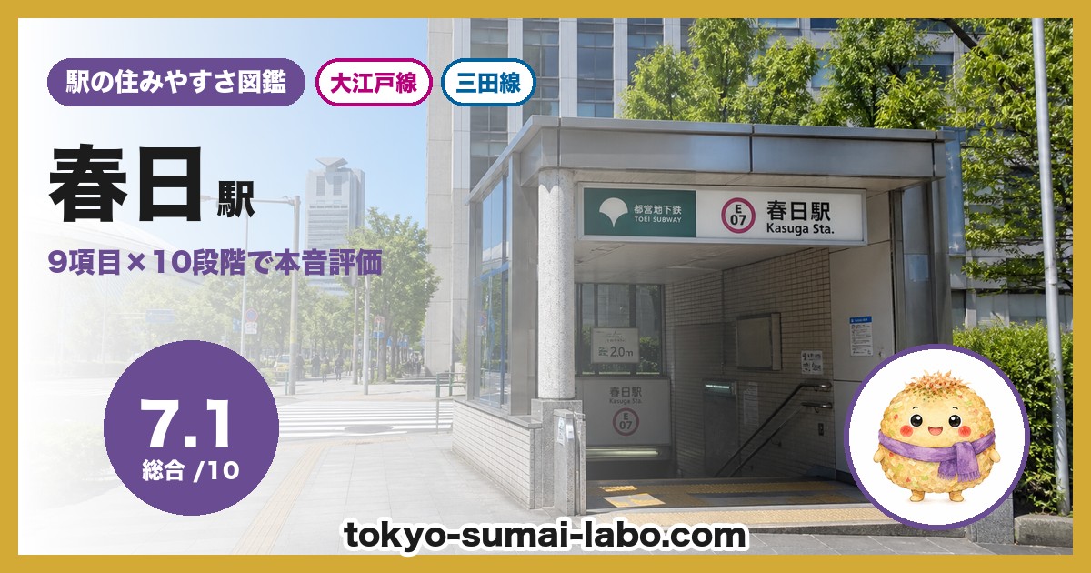 春日駅の住みやすさアイキャッチ