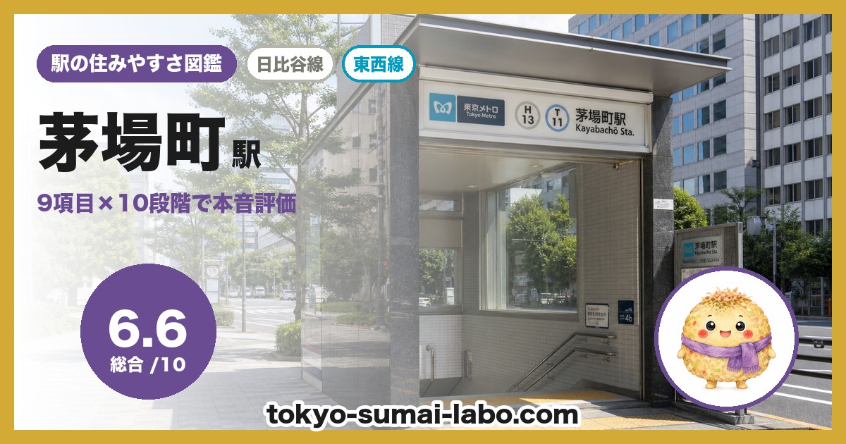 茅場町駅の住みやすさアイキャッチ