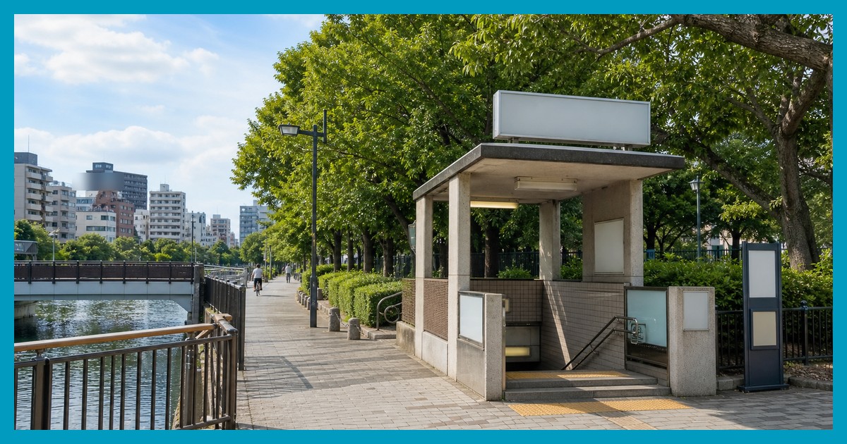 木場駅の駅前風景