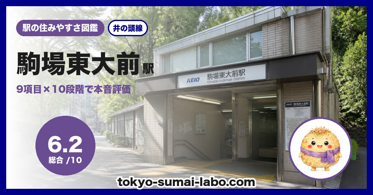 駒場東大前駅の住みやすさアイキャッチ