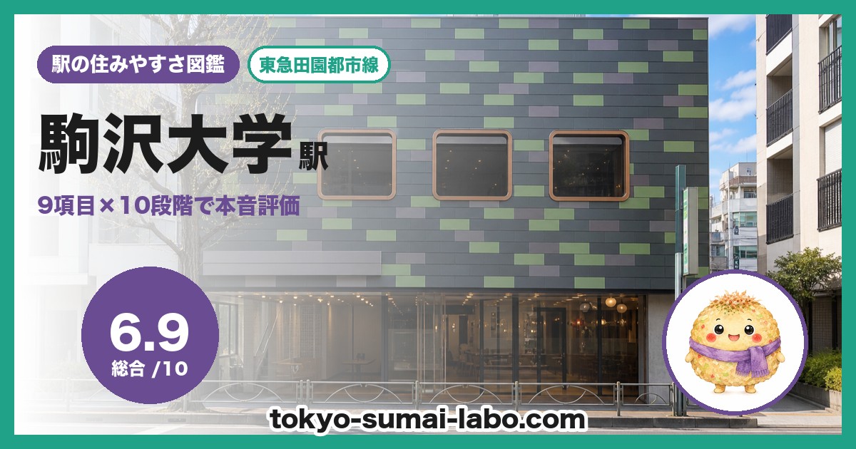 駒沢大学駅の住みやすさアイキャッチ