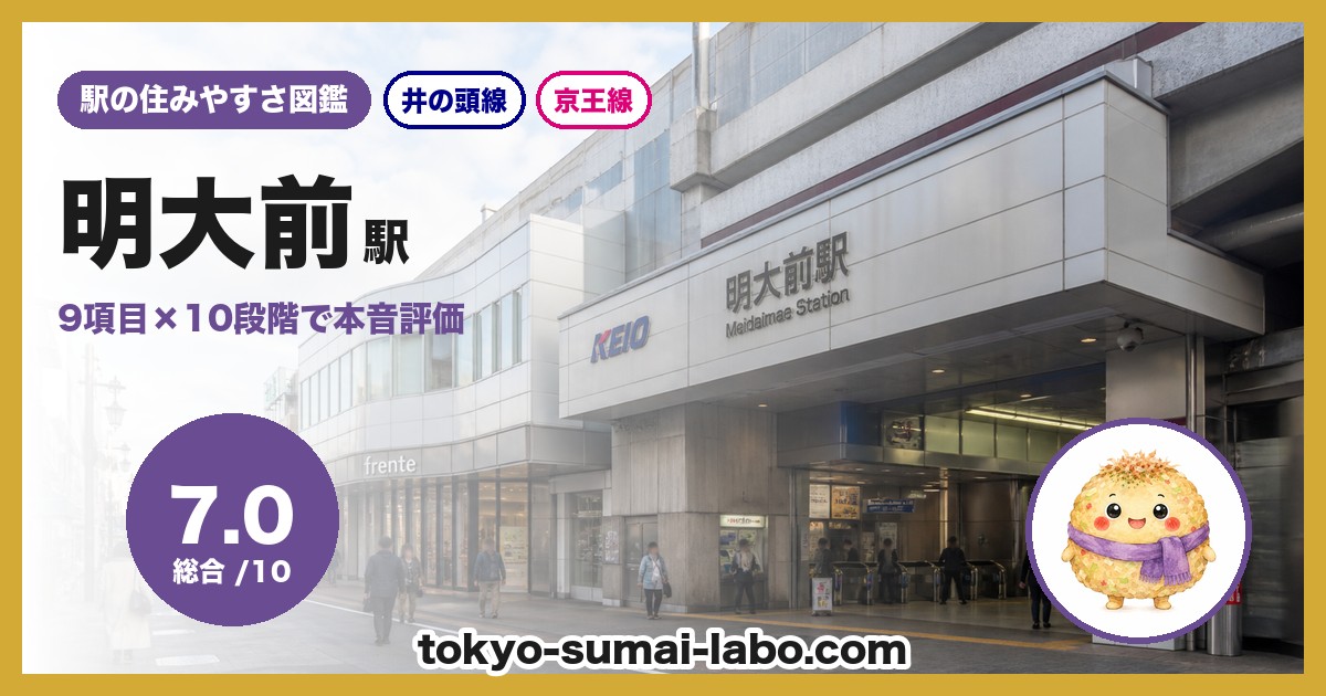 明大前駅の住みやすさアイキャッチ
