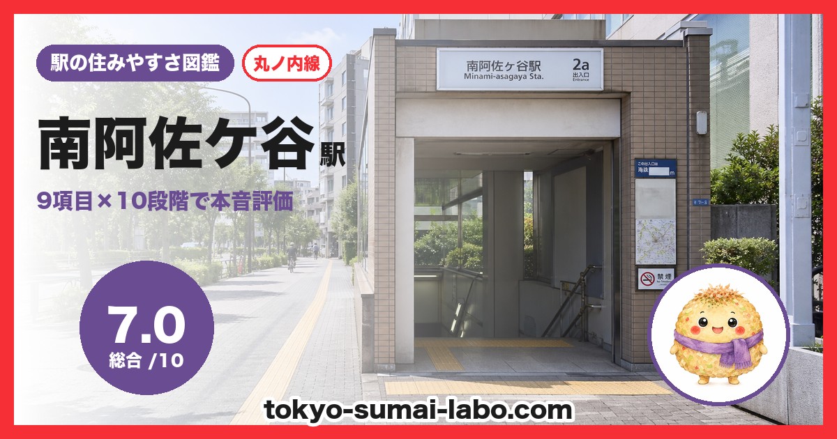 南阿佐ケ谷駅の住みやすさアイキャッチ