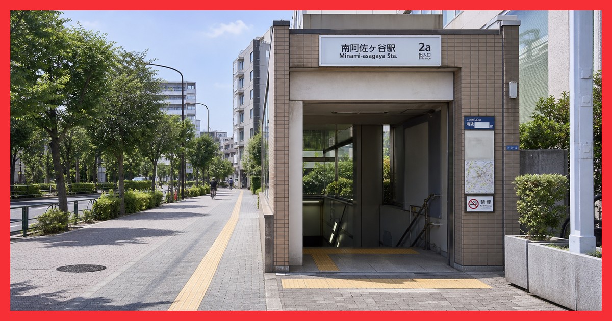 南阿佐ケ谷駅の駅前風景
