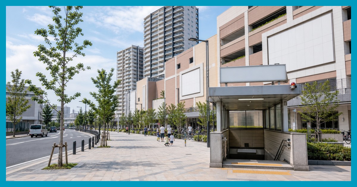 南砂町駅の駅前風景
