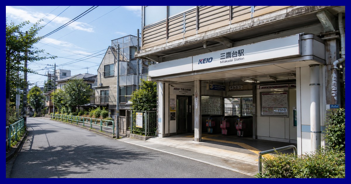 三鷹台駅の駅前風景