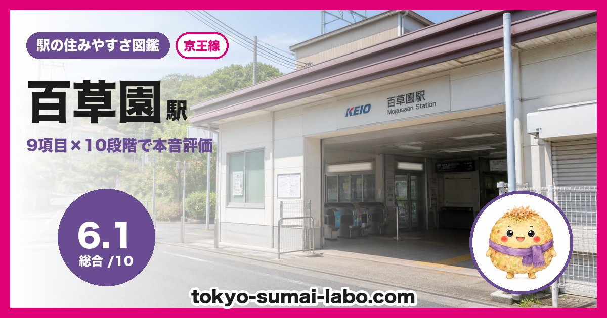 百草園駅の住みやすさアイキャッチ