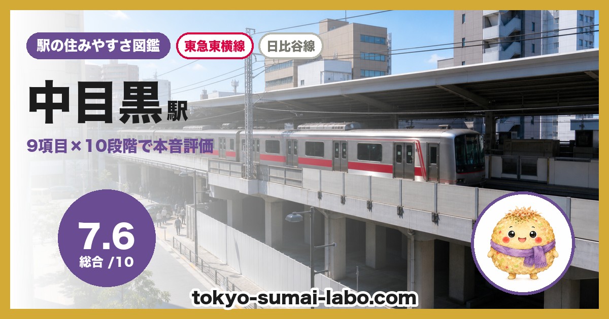中目黒駅の住みやすさアイキャッチ