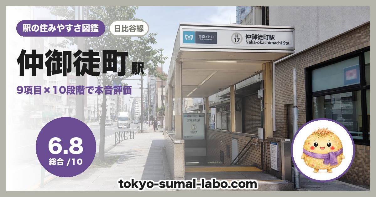 仲御徒町駅の住みやすさアイキャッチ