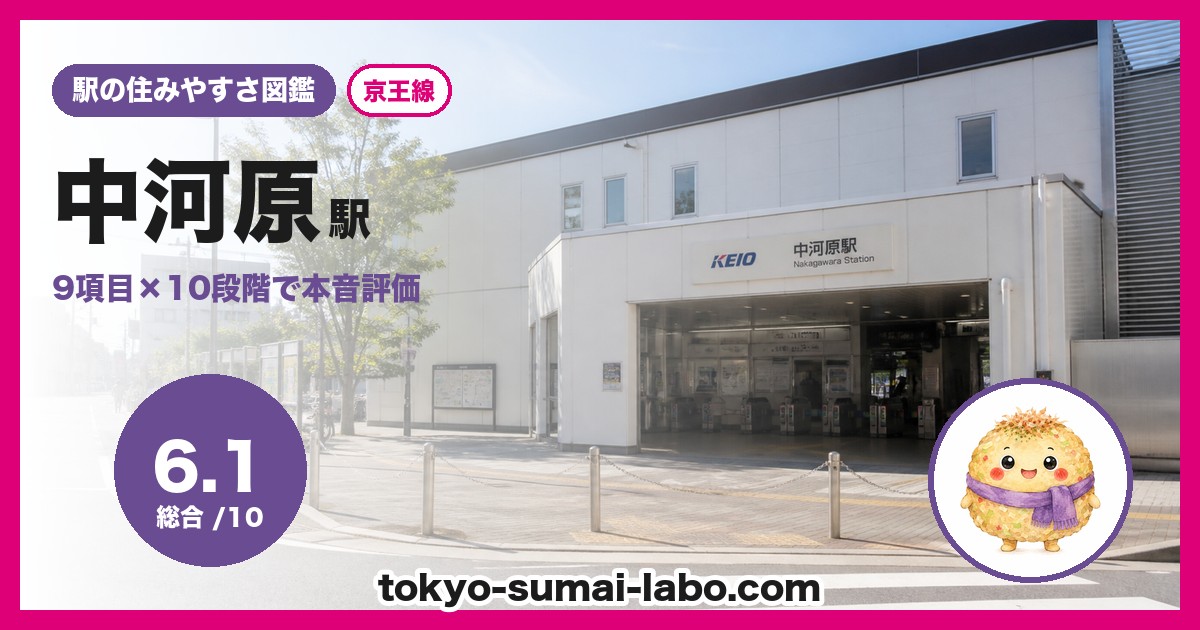 中河原駅の住みやすさアイキャッチ