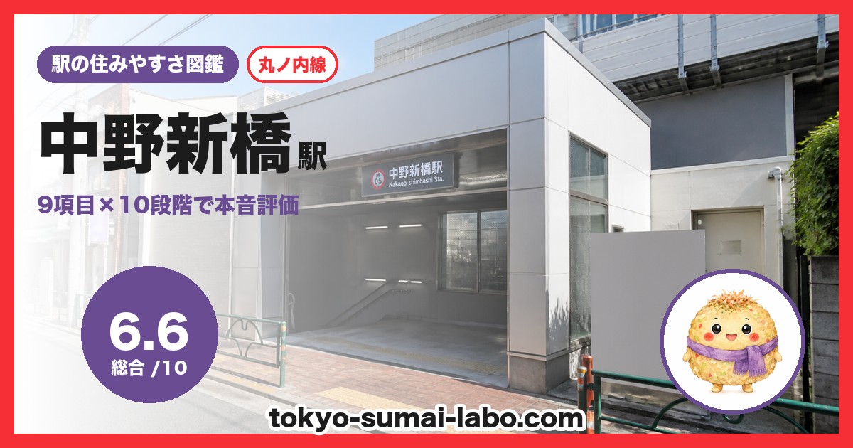 中野新橋駅の住みやすさアイキャッチ