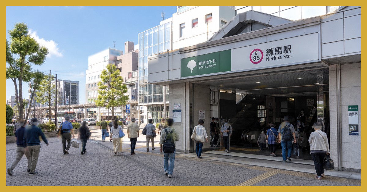 練馬駅の駅前風景