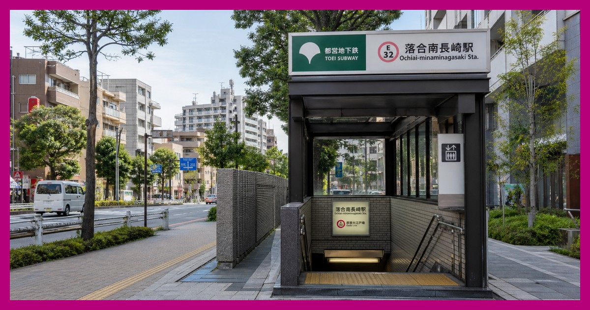 落合南長崎駅の駅前風景