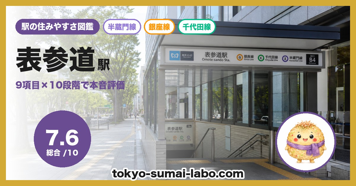 表参道駅の住みやすさアイキャッチ