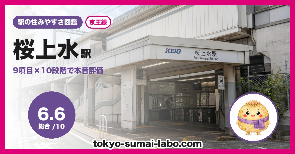 桜上水駅の住みやすさアイキャッチ