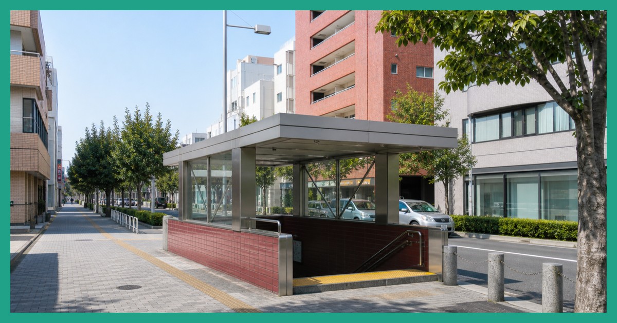 桜新町駅の駅前風景