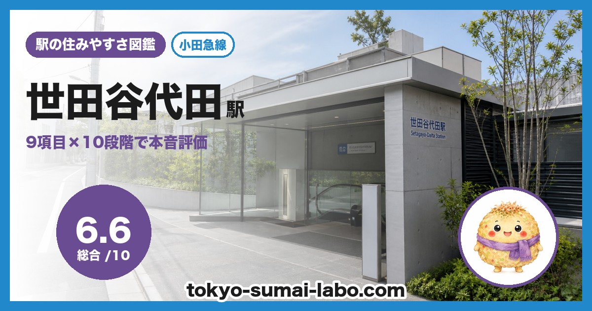 世田谷代田駅の住みやすさアイキャッチ