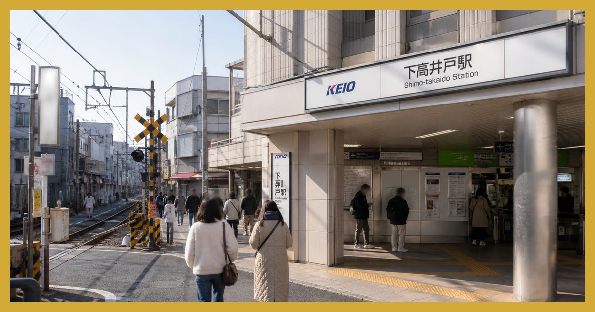 下高井戸駅の駅前風景