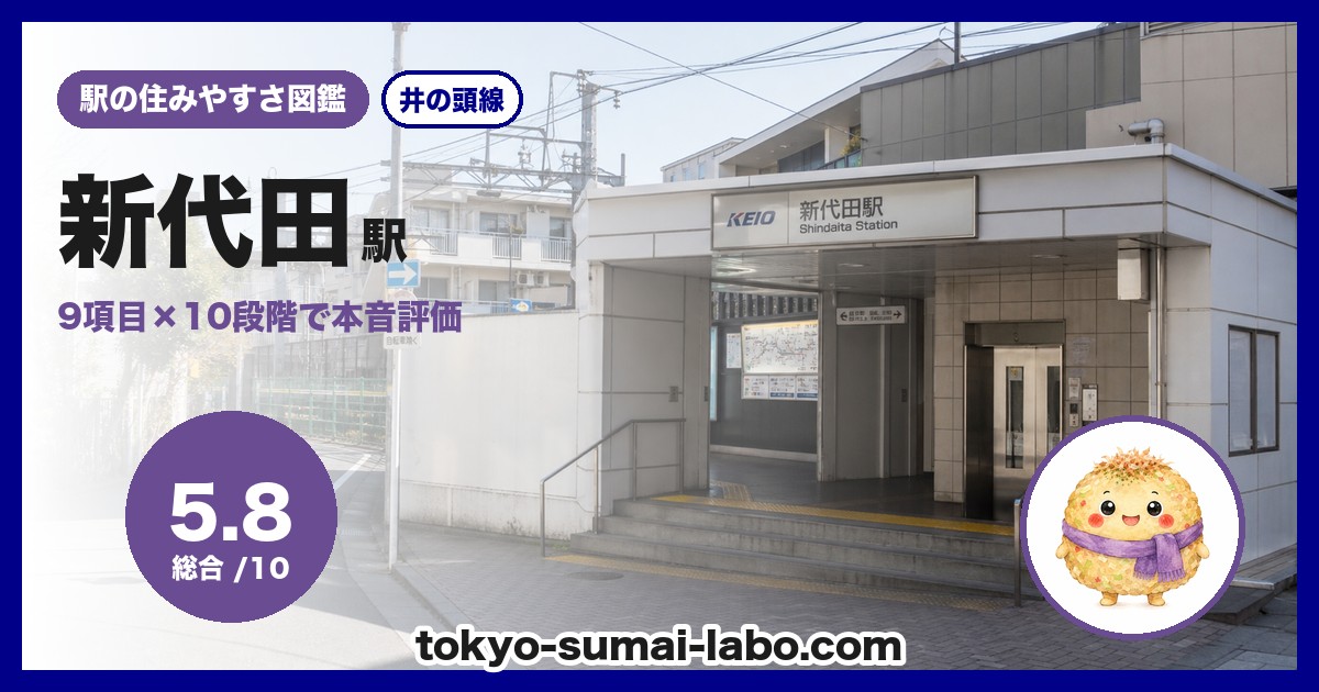 新代田駅の住みやすさアイキャッチ