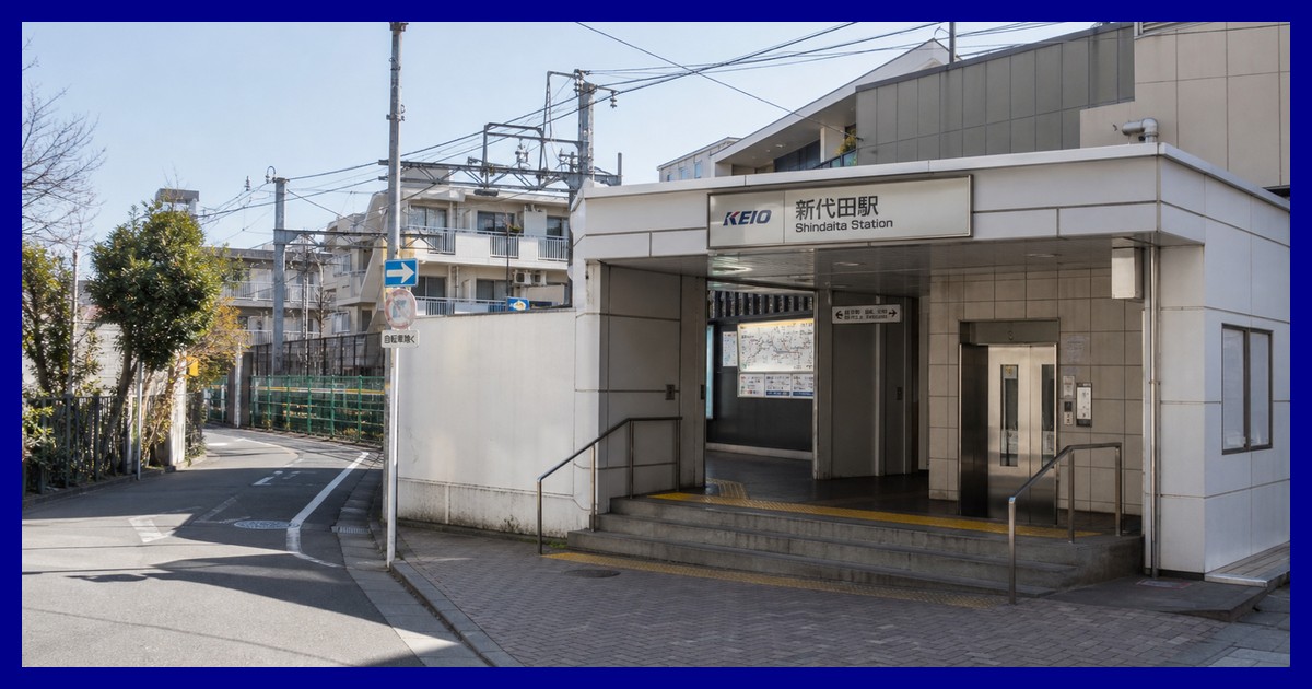 新代田駅の駅前風景