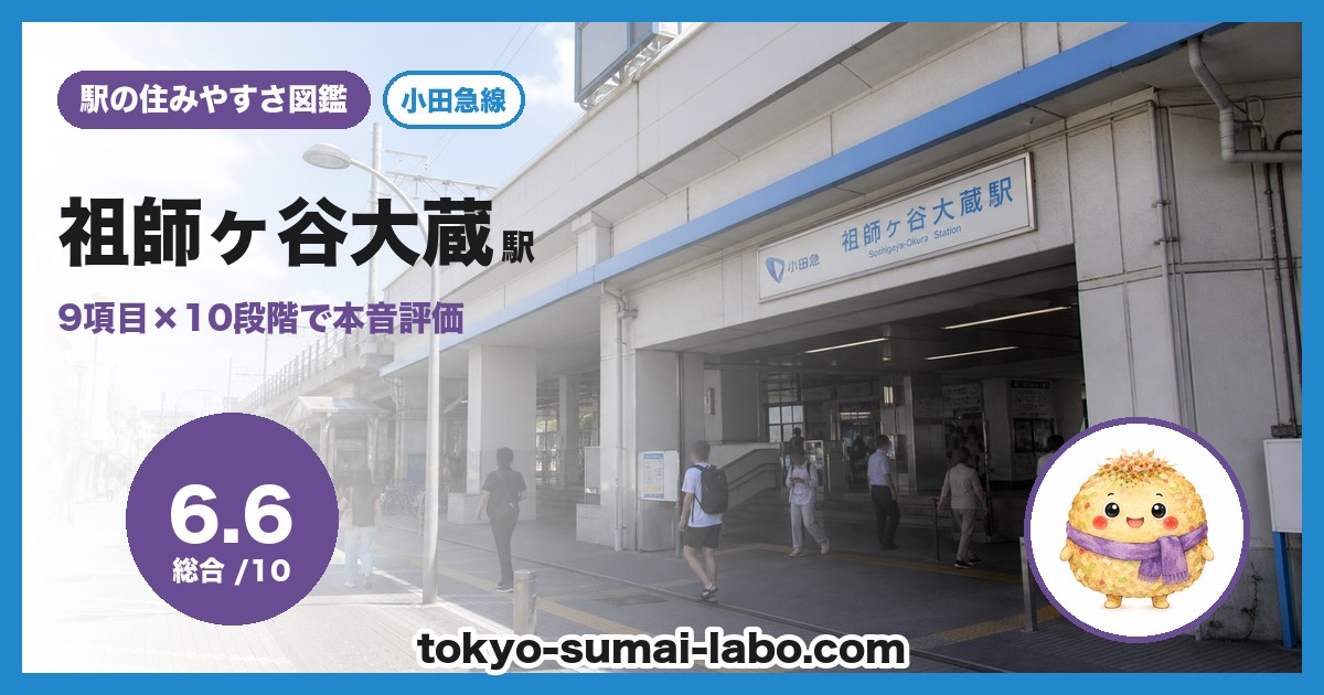 祖師ヶ谷大蔵駅の住みやすさアイキャッチ