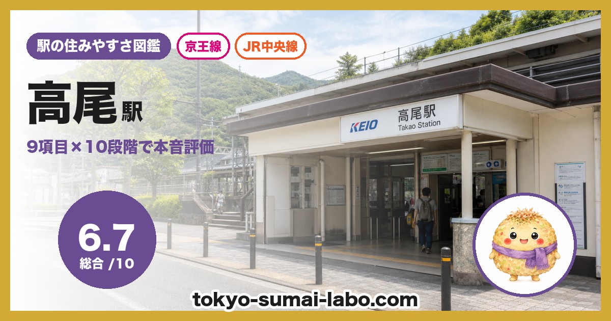 高尾駅の住みやすさアイキャッチ
