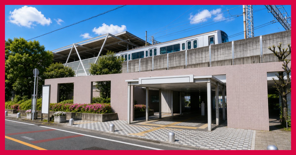 多摩川駅の駅前風景