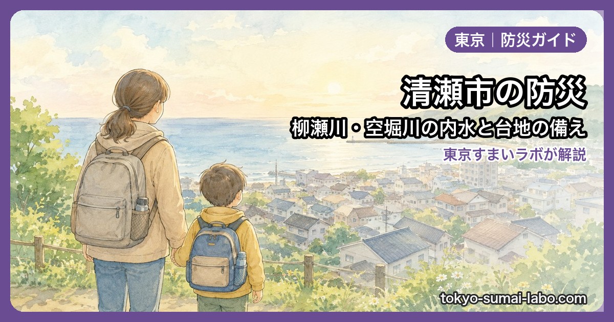 清瀬市の防災|ハザードマップと過去の災害から備え